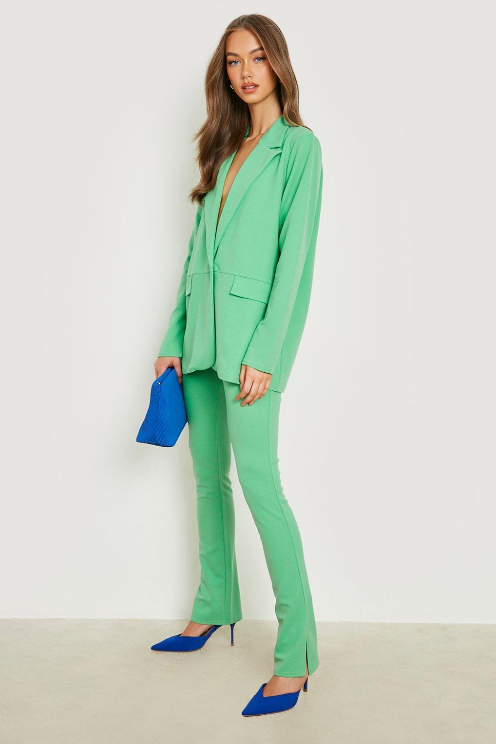 Ensemble avec blazer et pantalon fendu boohoo FR